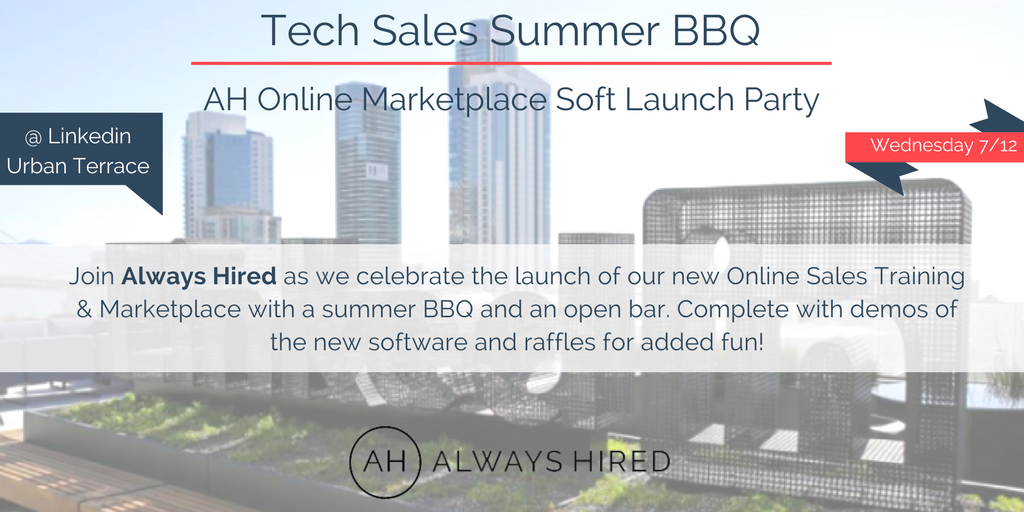 *Past Events* Tech Sales Summer BBQ @ LinkedIn Urban Terrace